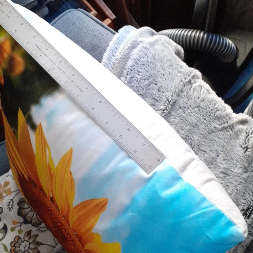 Sunflower throw pillow